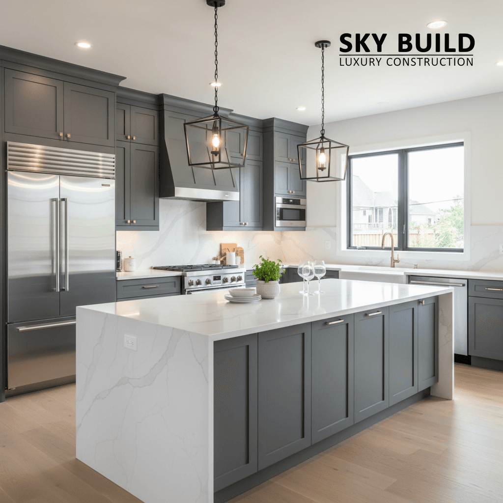 Completed luxury kitchen renovation in Toronto